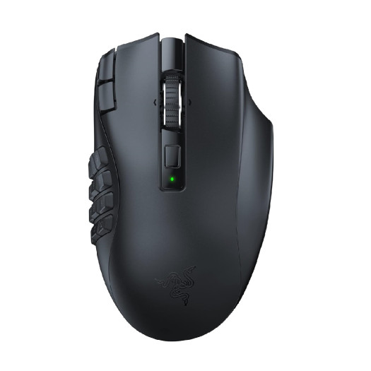 Razer Naga V2 HyperSpeed Wireless MMO Gaming Mouse: 19 Programmable Buttons - HyperScroll Technology - Focus Pro 30K Optical Sensor - Mechanical Mouse Switches Gen-2 - Up to 400 Hr Battery Life